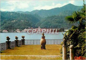 'Postcard Modern Lago d''Orta Panoramic Side View'