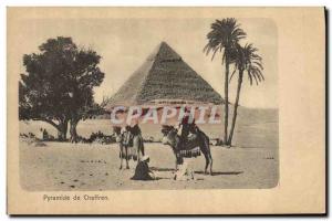 CPA Egypt Egypte Pyramide de Cheffren 