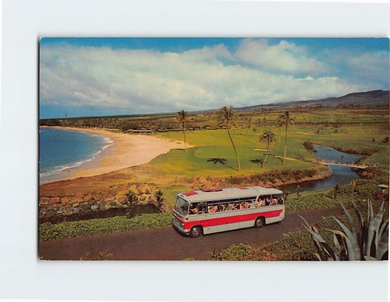 Postcard Sweeping Kaanapali Beach Kaanapali Hawaii USA