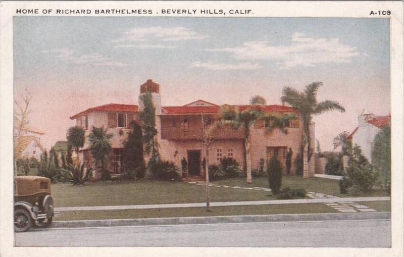 LP17   Movie Star Home, Richard Barthelmess , movie actor,  