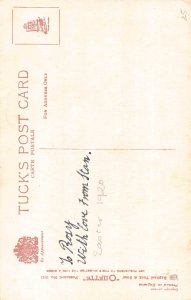 Easter Greetings Humanized Chicks with Hats Anthropomorphic postcard B921