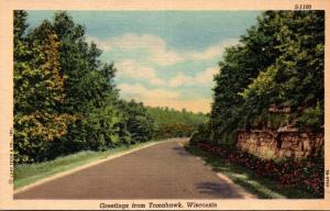 Wisconsin Greetings From Tomahawk Curteich