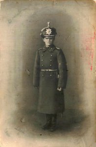 1914 Russian Military Soldier, Real Photo Postcard