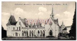 Around Gennes- Cunault- Chateau Chapel and & # 39Eglise -Carte Old Post