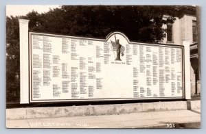 J90/ Watertown Wisconsin RPPC Postcard c40-50s Honor Roll Soldiers  519