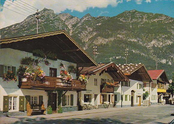 Germany Garmisch-Partenkirchen Klammstrasse mit Kramer