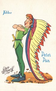 Peter Pan Vintage Walt Disney French Cartoon Tobler Postcard