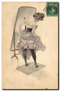 Old Postcard Fantasy Illustrator Woman