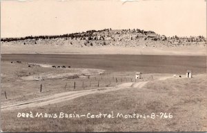 RPPC Dead Man's Basin, Central Montana c1947 Vintage Postcard V76