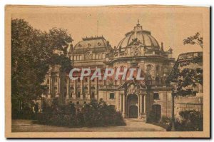Old Postcard Wiesbaden Theater with fireplace
