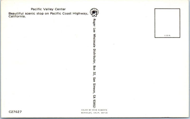 BIG SUR, CA   PACIFIC VALLEY STORE & CAFE   c1960s   Roadside     Postcard