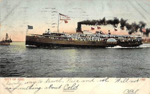 City Of Erie River Steamship Ferry Boat Ship 