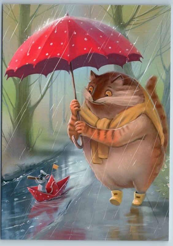 funny animals in the rain