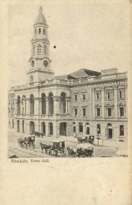 PC CPA AUSTRALIA, ADELAIDE, TOWN HALL, Vintage Postcard (b27106)