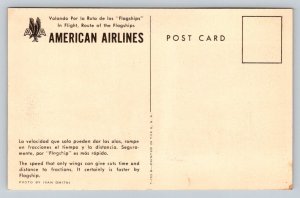 American Airlines  Flagship Plane   Postcard