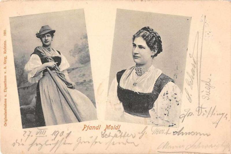 Pfandl Moidl Germany National Costume Antique Postcard J71373