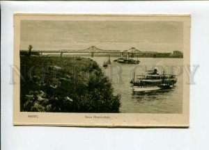 3155367 Germany WESEL New Rhine BRIDGE Rheinbrucke SHIP vintage