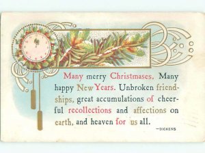 Divided-Back CHRISTMAS SCENE Great Postcard W8595