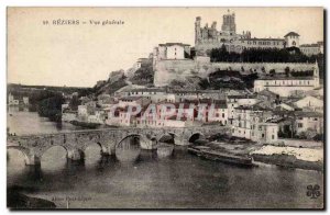 Beziers - Generale view Old Postcard