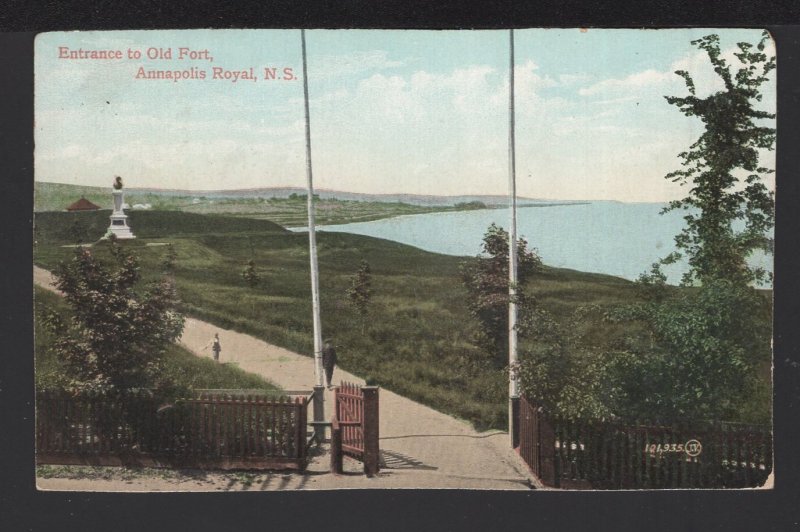 NS ANNAPOLIS ROYAL Entrance to Old Fort by Valentine & Sons pm1910 ~ Und/B