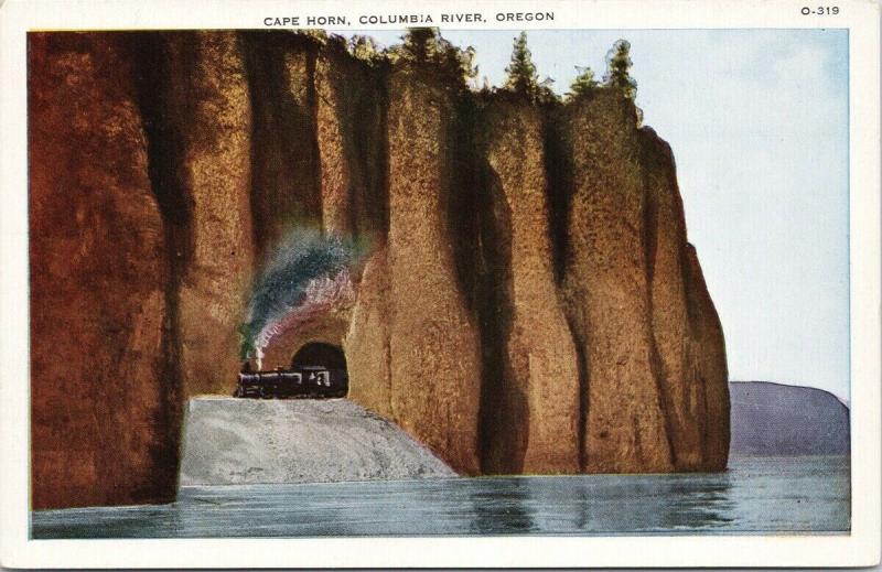 Cape Horn Columbia River Oregon OR Postcard E42 