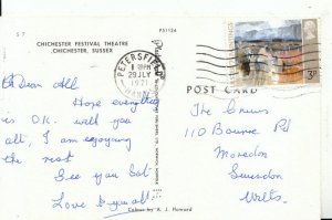 Sussex Postcard - Chichester Festival Theatre - Ref 16440A