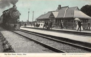 Shelby Ohio Train Station Vintage Postcard AA21434