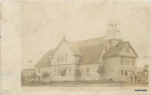 1908 Bryant South Dakota City Hall Opera House RPPC real photo postcard 5225