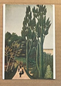 VINTAGE UNUSED POSTCARD - LANDSCAPE, HENRI ROUSSEAU (1844-1910)