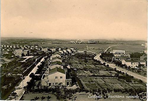 CA016 VINTAGE POSTCARD: CARBONIA - CAGLIARI-