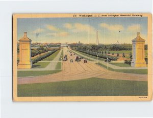 Postcard Washington DC from Arlington Memorial Gateway USA