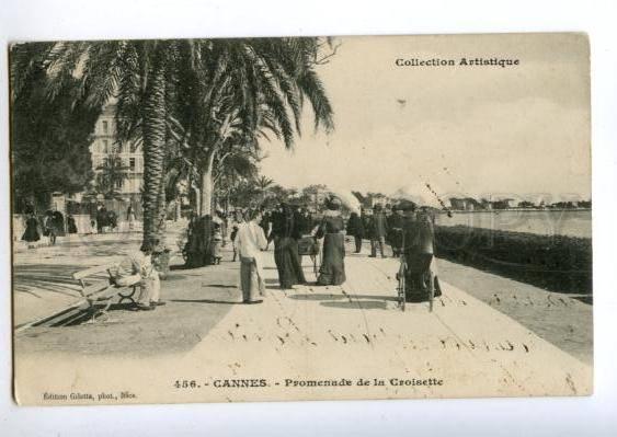 155700 FRANCE CANNES Vintage RPPC from RUSSIA STRELNA