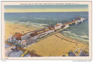 Aerial View, Steel Pier, Show Place of the Nation, ATLANTIC CITY, New Jersey,...