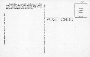 Will Rogers Statue Postcard