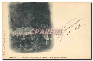 Postcard Old Cantal Lioran front view of the station the Hotels Mountain Vass...