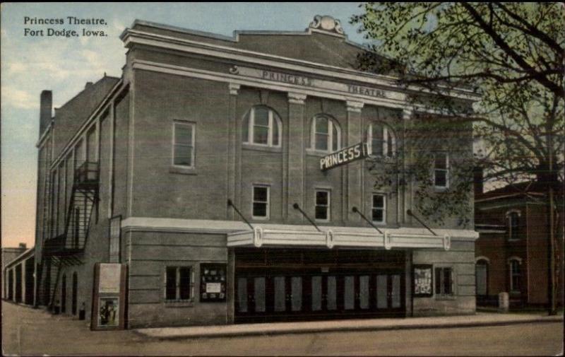 Fort Dodge IA Princess Theatre c1910 Postcard