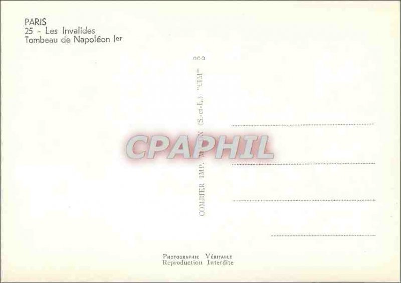Modern Postcard Paris Les Invalides Napoleon's Tomb 1