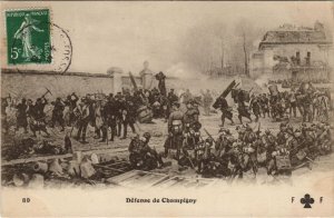 CPA Defense de CHAMPIGNY-SUR-MARNE GUERRE MILITAIRE 1870 (50304)