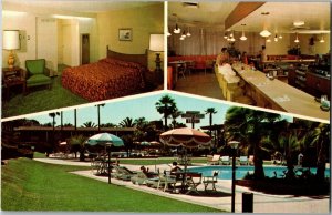Mission Valley Inn, San Diego CA Multi View Vintage Postcard C77