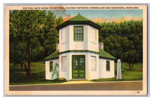 Postcard MD Old Toll Gate House Cumberland Frostberg Vintage Standard View Card 