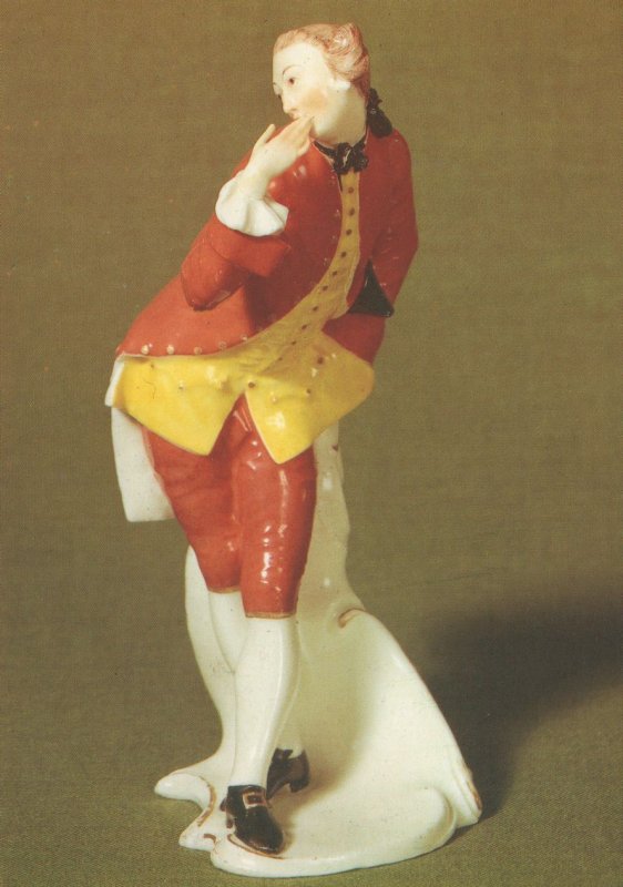 Octavio FA Bustelli China Antique Porcelain Figurine Postcard