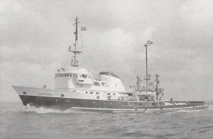 United Towing MT Statesman Ship Ocean Tug Alkis Postcard