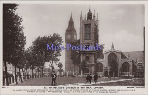 London Postcard - St Margarets Church and Big Ben  DC2382