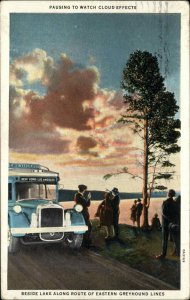 Eastern Greyhound Bus Lines Advertising Used 1931 Postcard