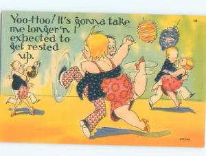 Linen Comic COUPLES DANCING TOGETHER AC0133