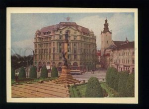 208638 Ukraine Lvov Mickiewicz square old postcard