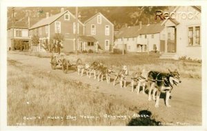 AK, Skagway, Alaska, Gaults Husky Dog Team, Dedman No. 72C, RPPC