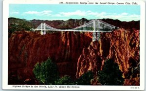 M-7260 Suspension Bridge over the Royal Gorge Canon City Colorado