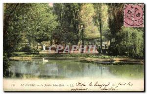 Old Postcard La Havre Le Jardin Saint Roch