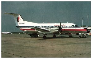 American Eagle Embraer 120 Brazilia Airplane Postcard